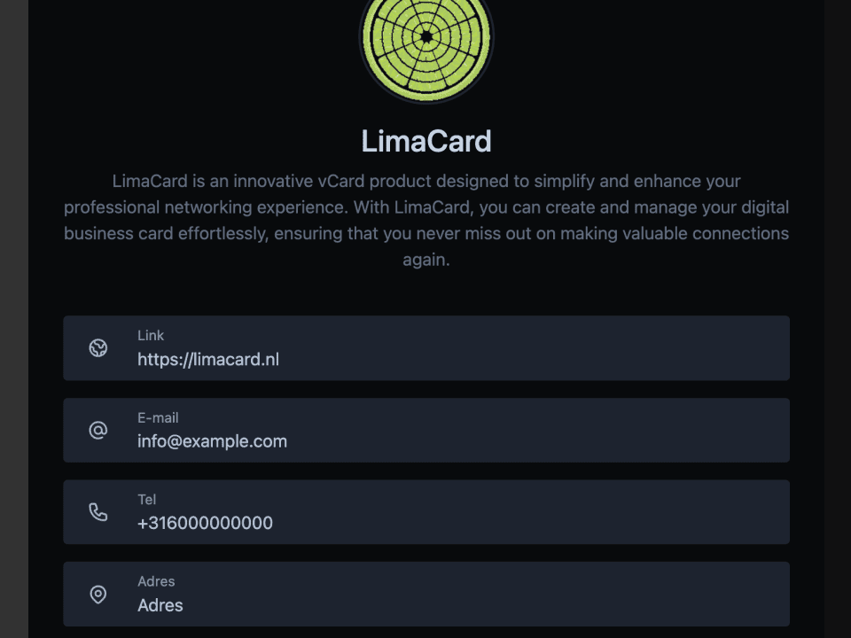 limacard-index